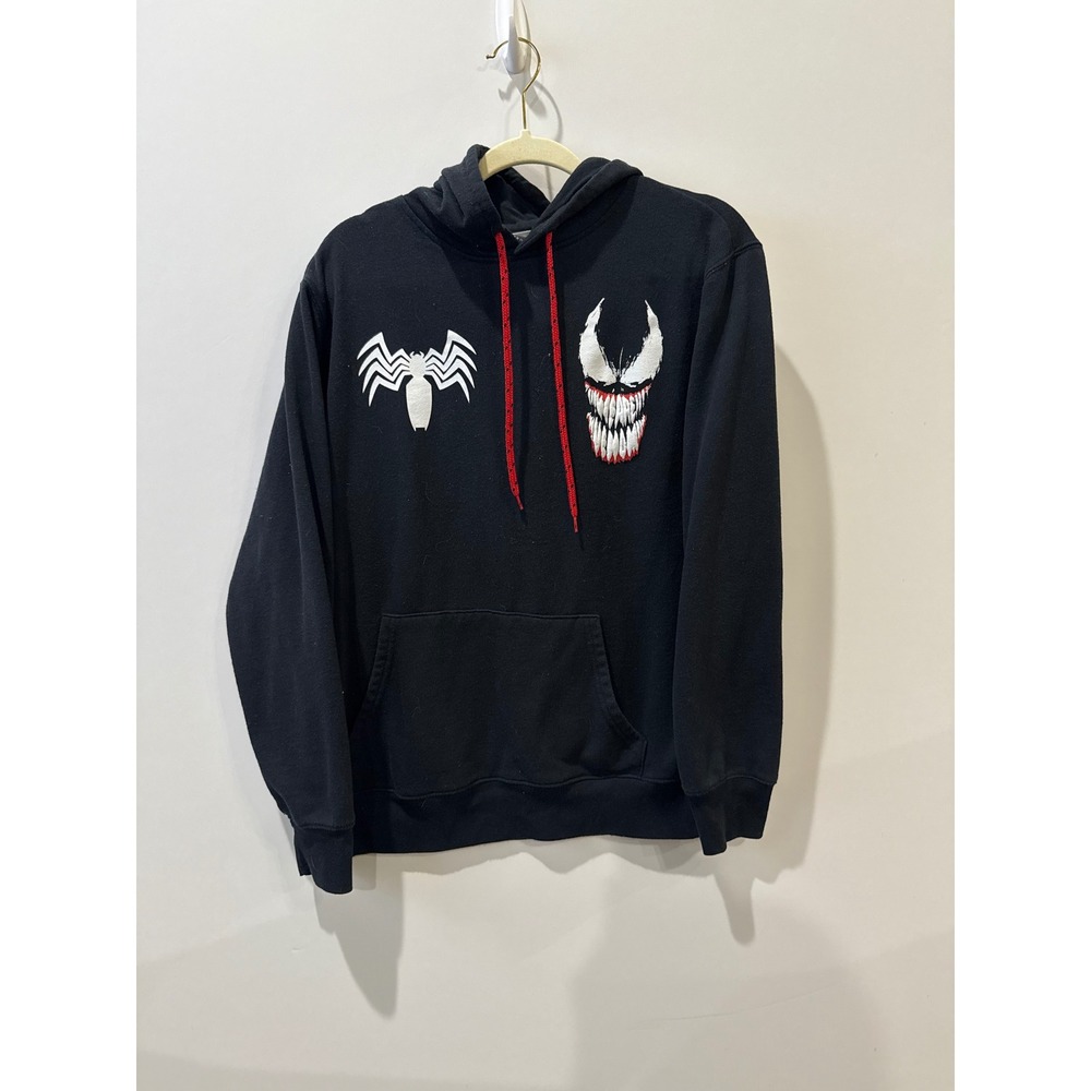 Marvel Venom Hoodie Mens Medium Black Excellent We Are Venom Graphic Pullover